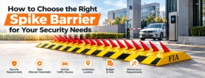 Spike barrier for vehicle security available from Etradefia